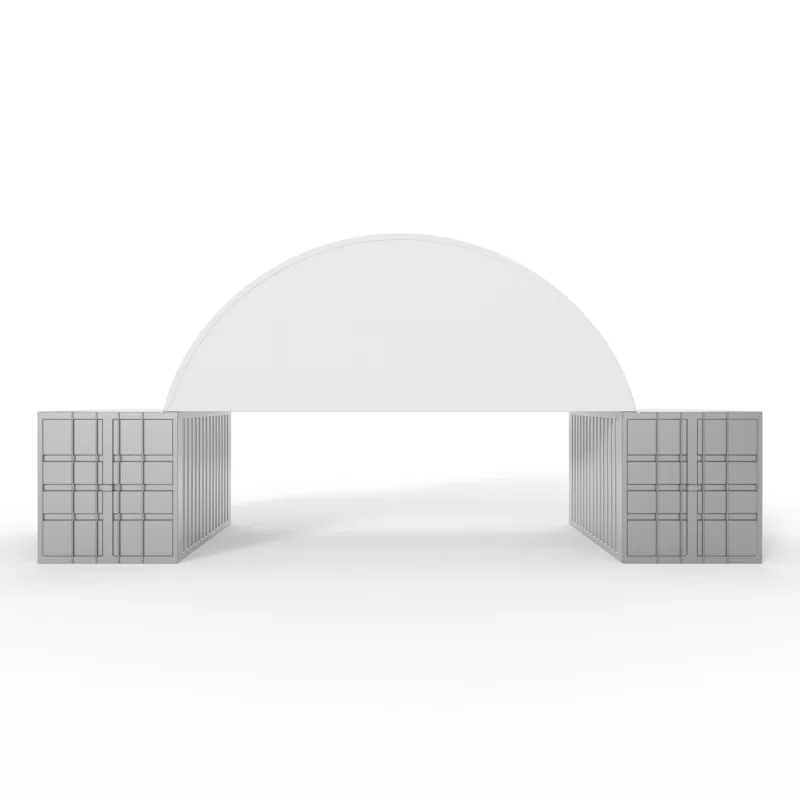 Powiększona osłona szczytowa do zadaszenia 6m PVC 750g/m²