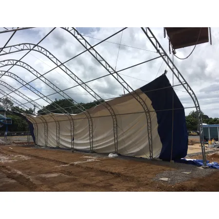 Hala namiotowa XL z dwuspadowym dachem 12,2x24,4m PVC 750g/m2