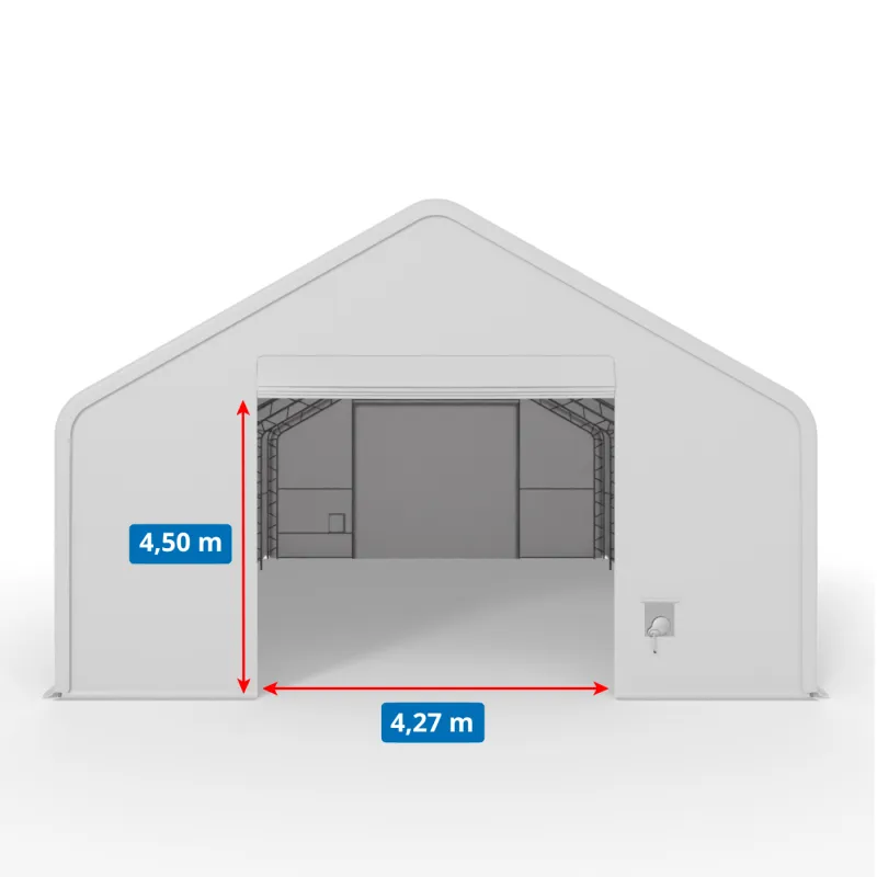 Hala namiotowa XL z dwuspadowym dachem 12,2x24,4m PVC 900g/m2