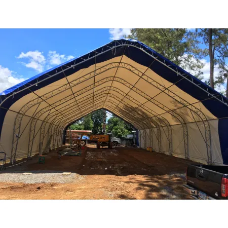 Hala namiotowa XL z dwuspadowym dachem 12,2x21,3m PVC 750g/m2