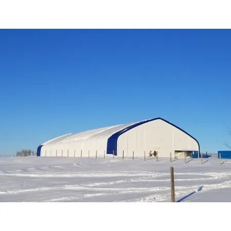 Hala namiotowa z dwuspadowym dachem 18,3x36,6m PVC 750g/m2