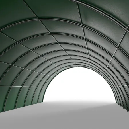 Hala namiotowa tunelowa 12,2x30m PVC 750g/m² w wersji zielonej