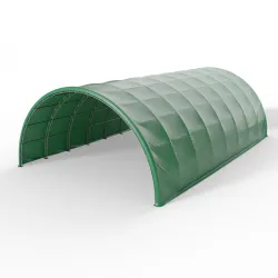 Hala namiotowa tunelowa 15,25x24,4m PVC 900g/m² w wersji zielonej