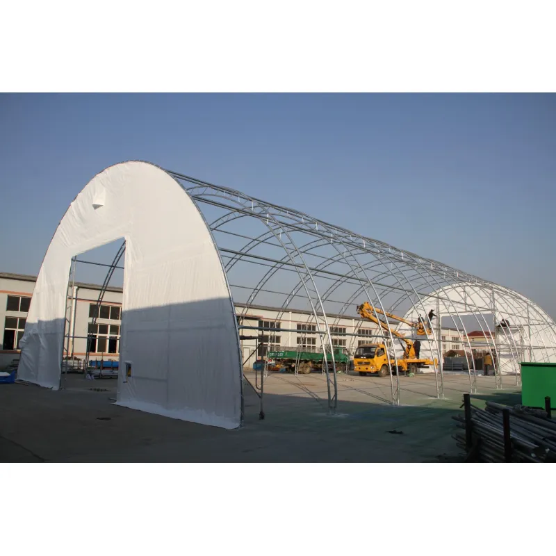 Hala namiotowa łukowa 15,25x30,5m PVC 750g/m2