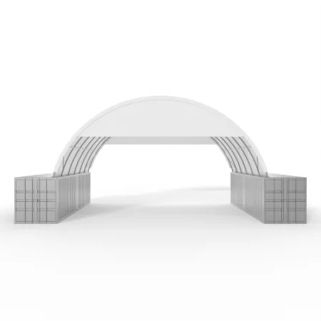 Osłona szczytowa do zadaszenia 12m PVC 750g/m²