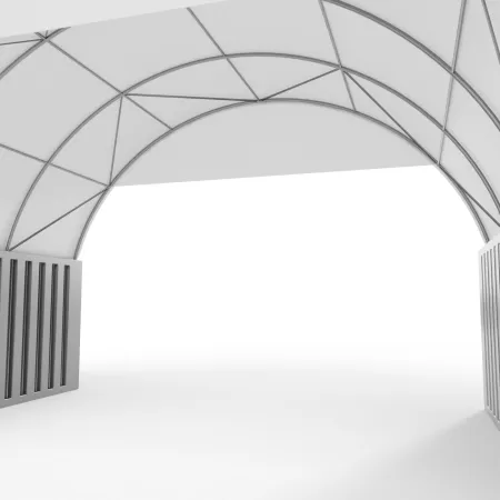 Osłona szczytowa do zadaszenia 6m PVC 900g/m²