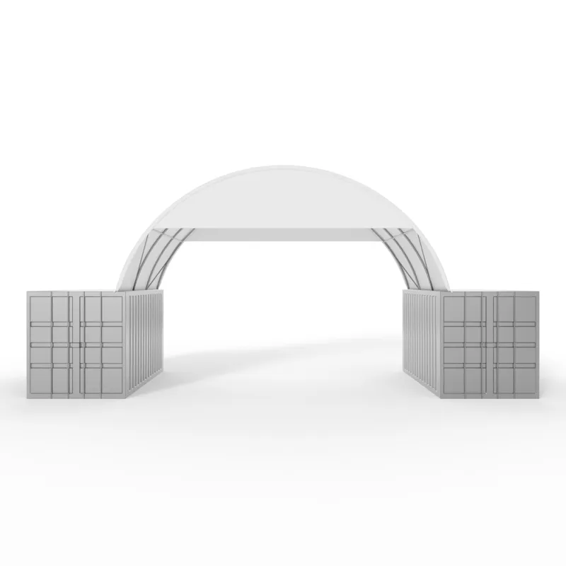 Osłona szczytowa do zadaszenia 6m PVC 900g/m²
