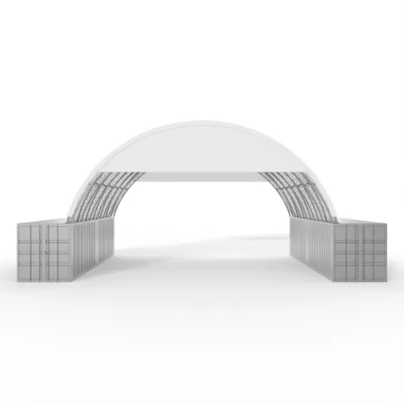 Osłona szczytowa do zadaszenia wzmocnionego 12m PVC 750g/m²