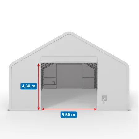 Hala namiotowa XL z dwuspadowym dachem 12,2x30,5m PVC 900g/m2