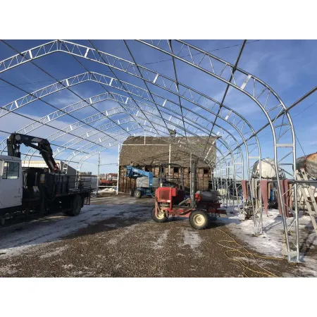 Hala namiotowa XL z dwuspadowym dachem 15,25x30,5m PVC 900g/m2