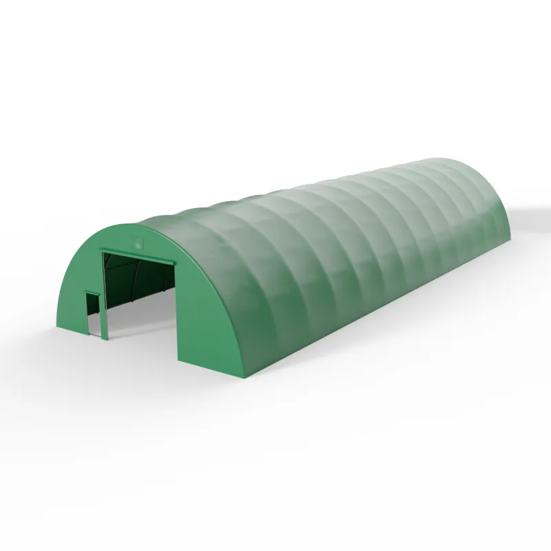 Ściana obustronna do hali tunelowej w wersji zielonej 12m PVC 900g/m²