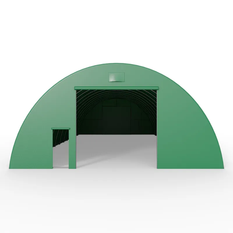 Ściana obustronna do hali tunelowej w wersji zielonej 12m PVC 750g/m²