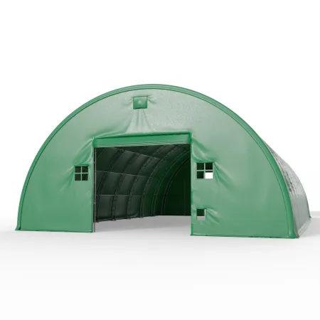 Ściana obustronna do hali tunelowej w wersji zielonej 15m PVC 750g/m²