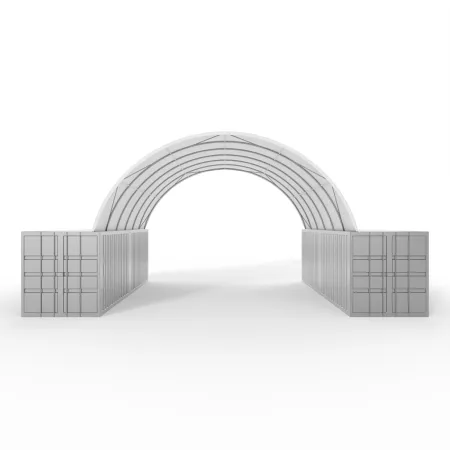 Zadaszenie kontenerowe 8x12m PVC 900g/m2