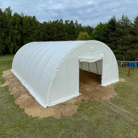 Hala namiotowa łukowa 12,2x30m PVC 750g/m²
