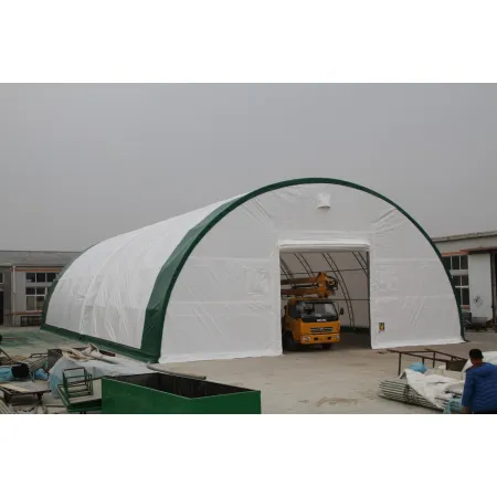 Hala namiotowa łukowa wzmocniona 15,25x36,6m PVC 750g/m²