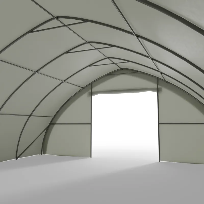 Hala namiotowa łukowa 9,76x26m PVC 750g/m²