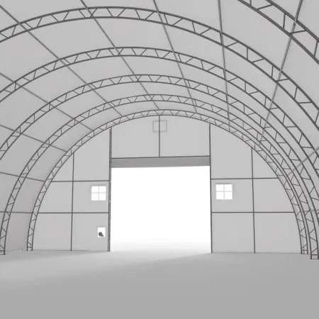 Hala namiotowa łukowa wzmocniona 15,25x30,5m PVC 750g/m²