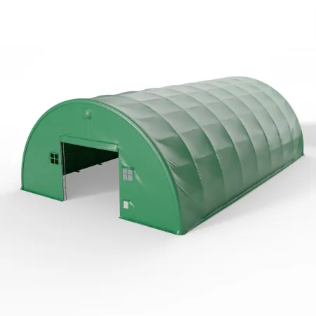 Hala namiotowa łukowa wzmocniona 15,25x24,4 m PVC 900g/m² w wersji zielonej
