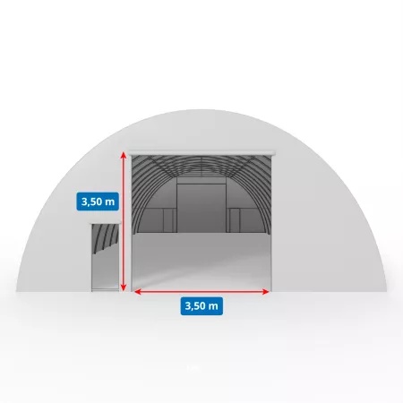 Hala namiotowa łukowa 9,15x26m PVC 750g/m2