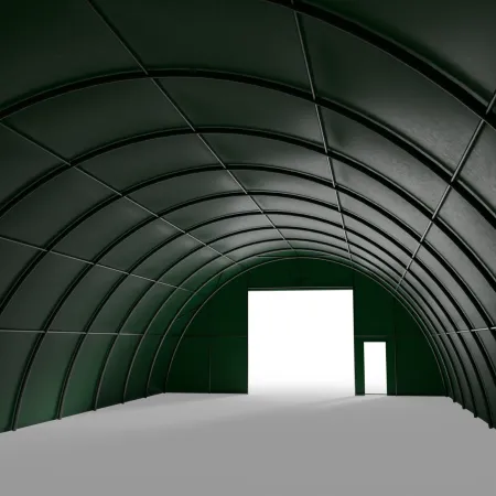 Hala namiotowa łukowa 9,15x26m PVC 750g/m² w wersji zielonej