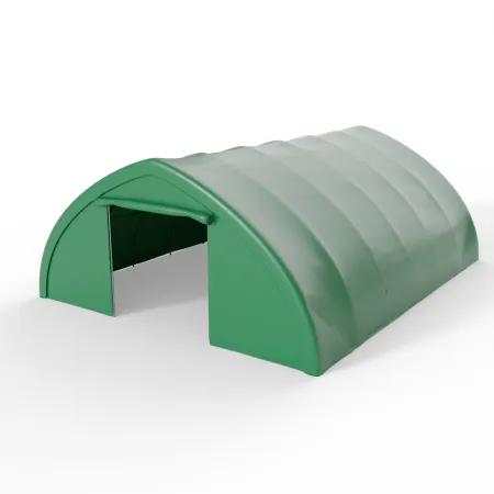 Hala namiotowa łukowa 9,76x26m PVC 900g/m² w wersji zielonej