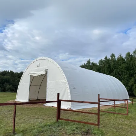 Hala namiotowa łukowa 12,2x18m PVC 750g/m²