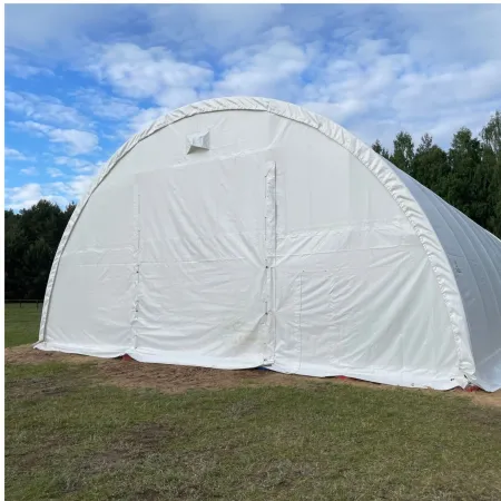 Hala namiotowa łukowa 12,2x30m PVC 750g/m²