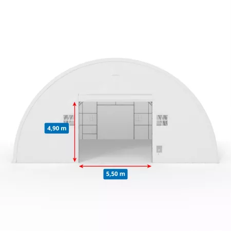 Hala namiotowa łukowa 15,25x24,4 m PVC 750g/m2