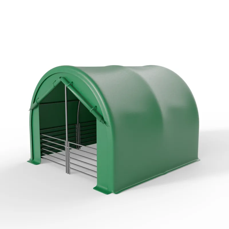 Ściana frontowa do zagrody dla zwierząt 4x4m PVC 750g/m²