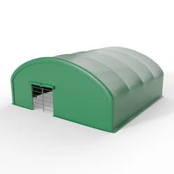 Ściana frontowa do zagrody dla zwierząt 10x10m PVC 750g/m²