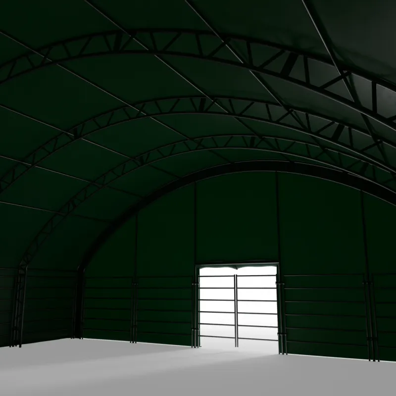 Ściana frontowa do zagrody dla zwierząt 12x12m PVC 750g/m²