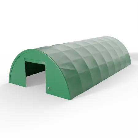 Hala namiotowa łukowa wzmocniona 12,2x18m PVC 750g/m² w wersji zielonej