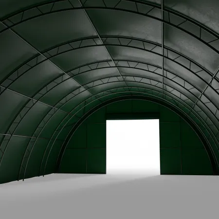 Hala namiotowa łukowa wzmocniona 12,2x30m PVC 900g/m² w wersji zielonej