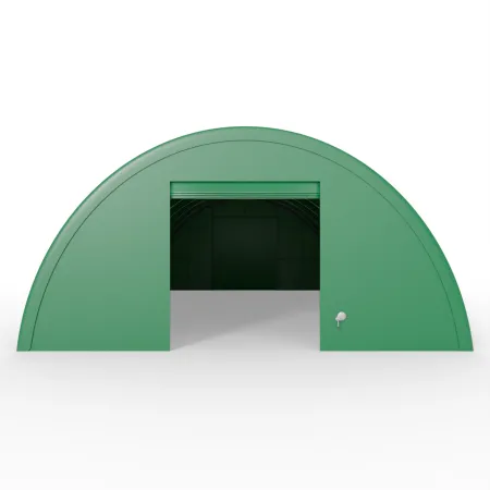 Hala namiotowa łukowa wzmocniona 12,2x30m PVC 900g/m² w wersji zielonej