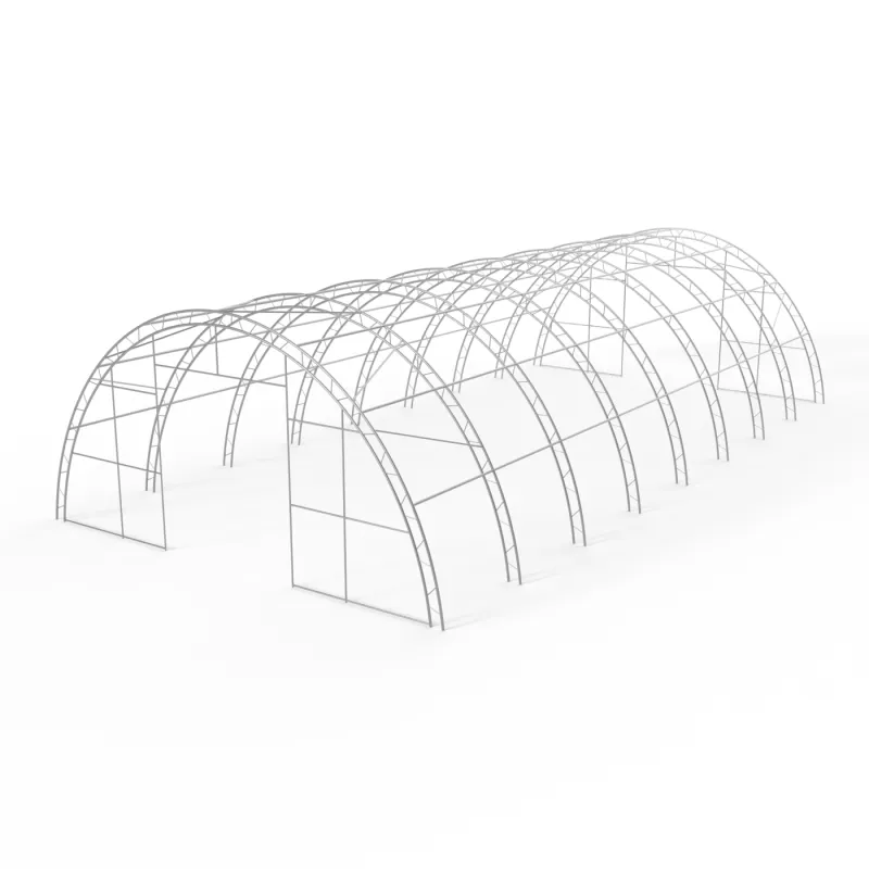 Hala namiotowa łukowa wzmocniona 12,2x30m PVC 900g/m² w wersji zielonej