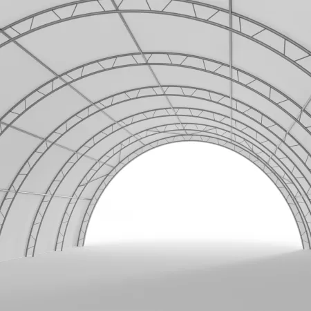 Hala namiotowa tunelowa wzmocniona 12,2x18m PVC 750g/m²