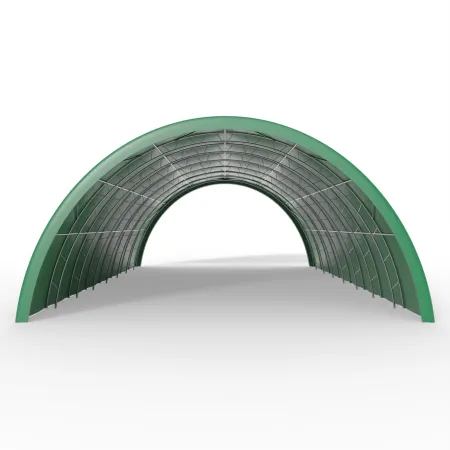 Hala namiotowa tunelowa wzmocniona 12,2x18m PVC 750g/m² w wersji zielonej