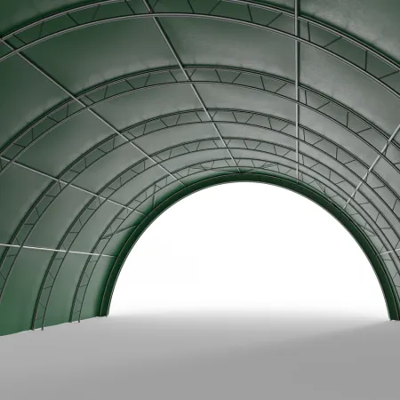 Hala namiotowa tunelowa wzmocniona 12,2x24m PVC 750g/m² w wersji zielonej