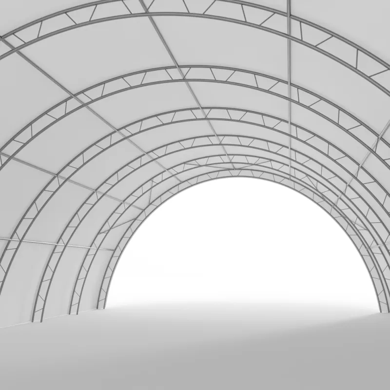 Hala namiotowa tunelowa wzmocniona 12,2x30m PVC 900g/m²