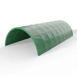 Hala namiotowa tunelowa wzmocniona 12,2x30m PVC 900g/m² w wersji zielonej