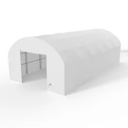 Hala namiotowa łukowa z pionowymi ścianami 12,2x18,3m PVC 750g/m²