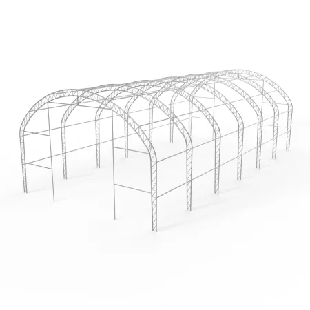 Hala namiotowa łukowa z pionowymi ścianami 12,2x24,4m PVC 750g/m²