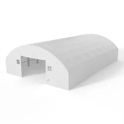Hala namiotowa łukowa z pionowymi ścianami 15,25x18,3m PVC 900g/m²
