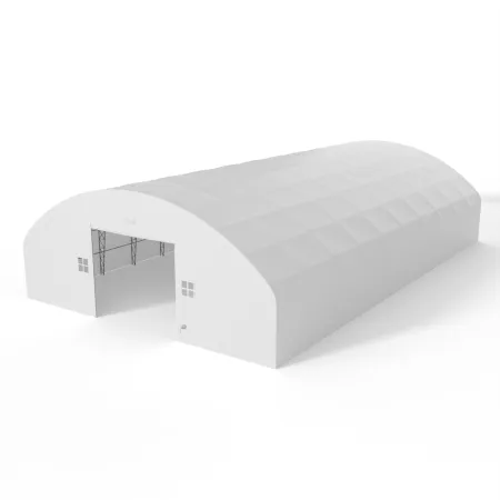 Hala namiotowa łukowa z pionowymi ścianami 18,3x24,4m PVC 750g/m²