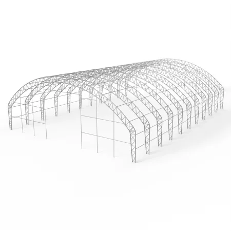 Hala namiotowa łukowa z pionowymi ścianami 21,5x24,4m PVC 750g/m²