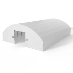 Hala namiotowa łukowa z pionowymi ścianami 21,5x45,75m PVC 900g/m²