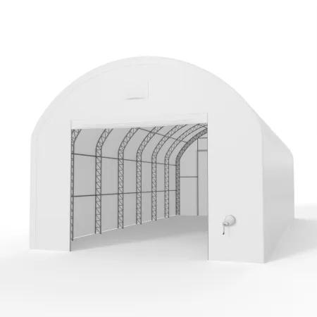 Hala namiotowa łukowa z pionowymi ścianami 6,1x18,3m PVC 750g/m²