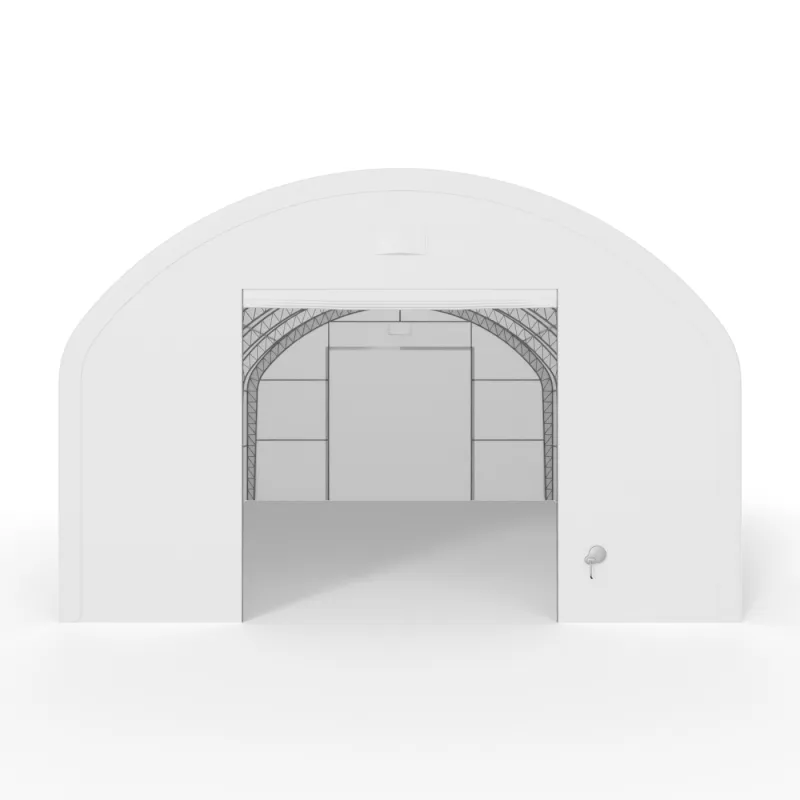 Hala namiotowa łukowa z pionowymi ścianami 9,15x9,15m PVC 750g/m²