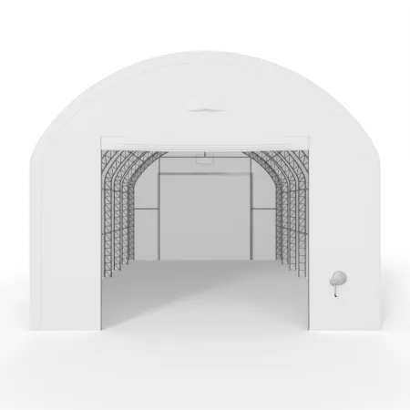 Hala namiotowa łukowa z pionowymi ścianami 6,1x23,79m PVC 900g/m²